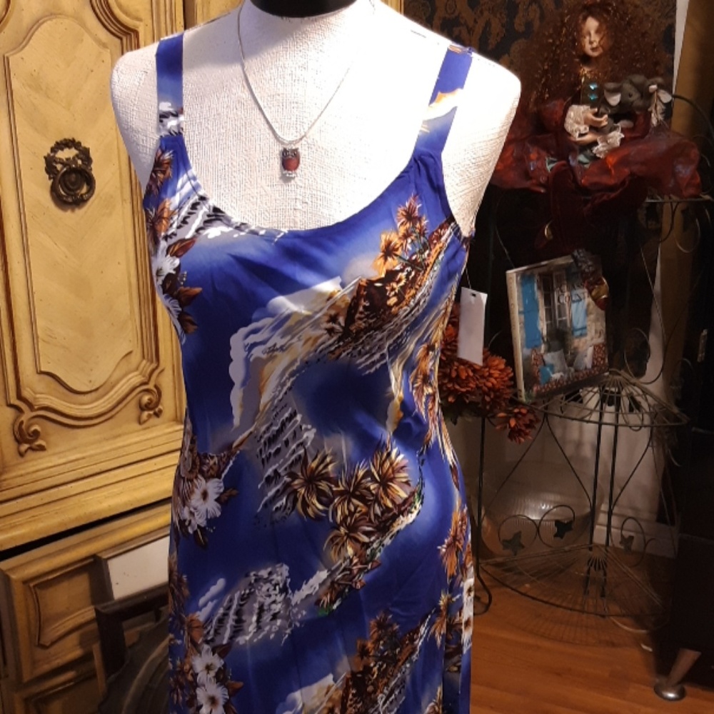 Womens Hawaiian dress  Tropical Sundress sz Sm HILO HATTIE Print Summer - Picture 3 of 8
